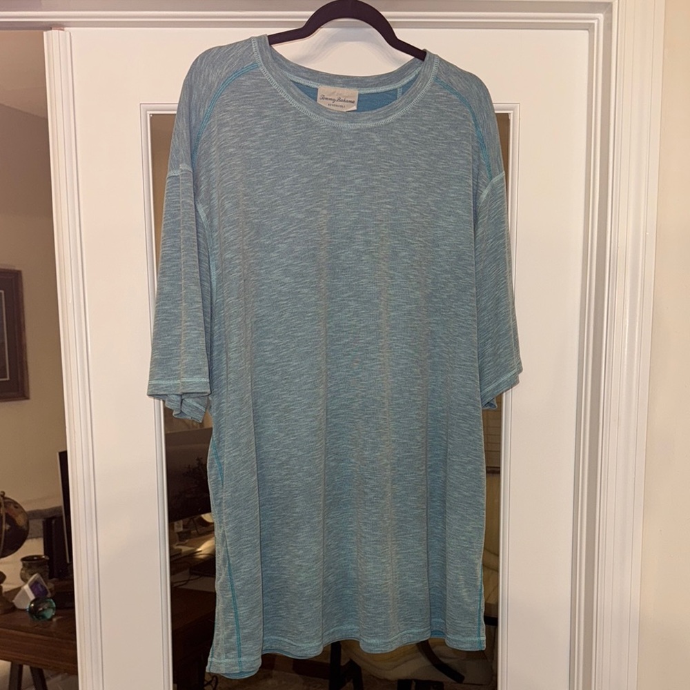 Tommy Bahama Light Blue Raglan Sleeve Shirt